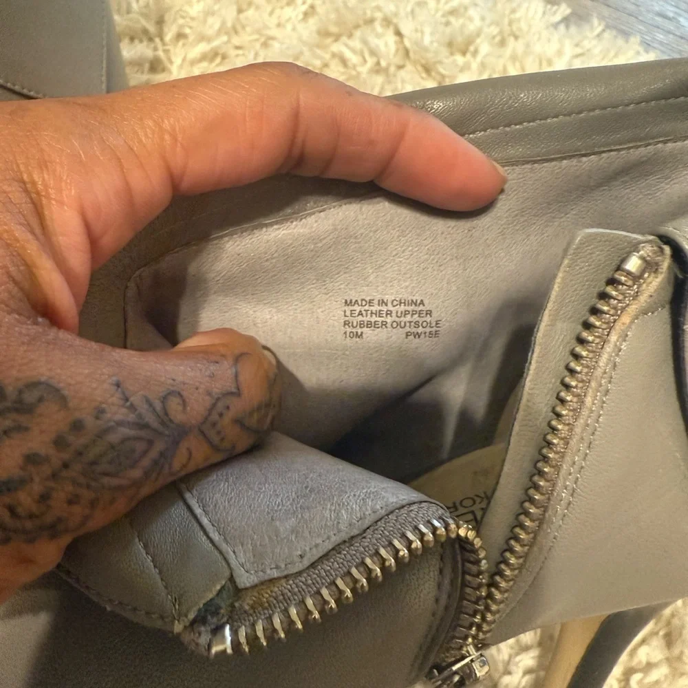 Michael Kors Sleek Gray Ankle Booties